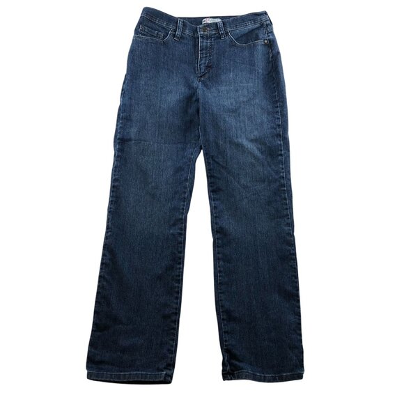 Lee Womens Jeans Size 10 Short Classic Fit Straight Blue Denim Casual High Rise - Picture 1 of 14
